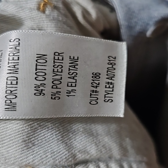 Agolde Distressed Raw Hem Jeans Size 27 - Picture 4 of 5